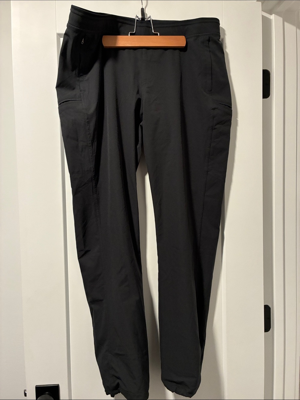 Women’s Black Performance/Hiking Pants - Stretch Active Tapered Fit